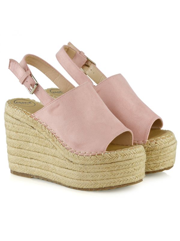 Espadrille Wedges In Pink