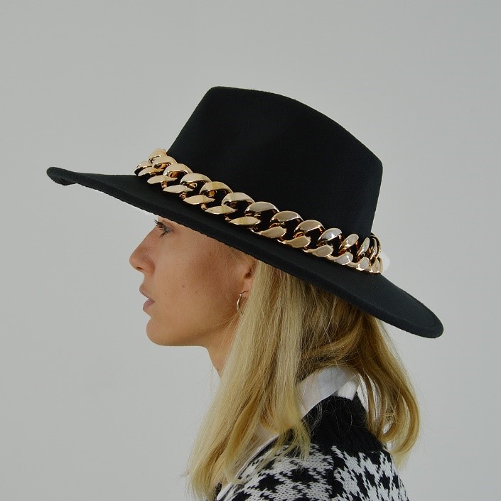 XY London Azalea Fedora Hat in Black