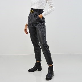 Kennie Faux Leather Trousers